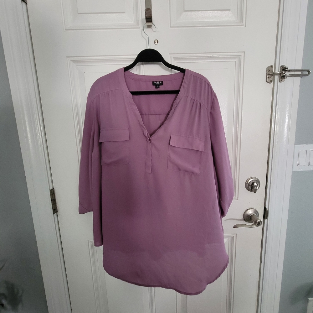 Torrid Lavender Harper Top